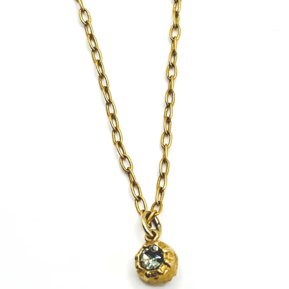 Catherine Popesco Blue Double-Sided Swarovski Crystal Necklace - Made in France - Picture 2 of 10